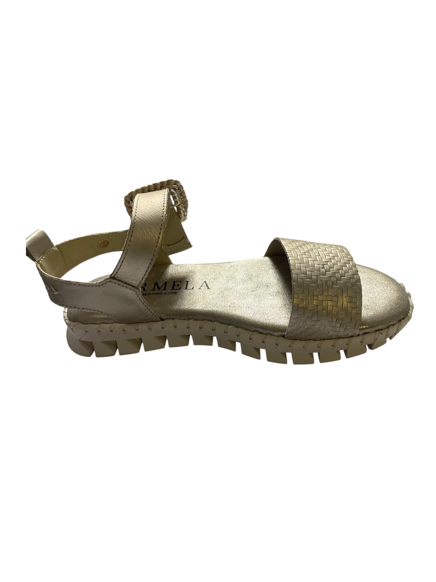 Carmela gold leather sandals
