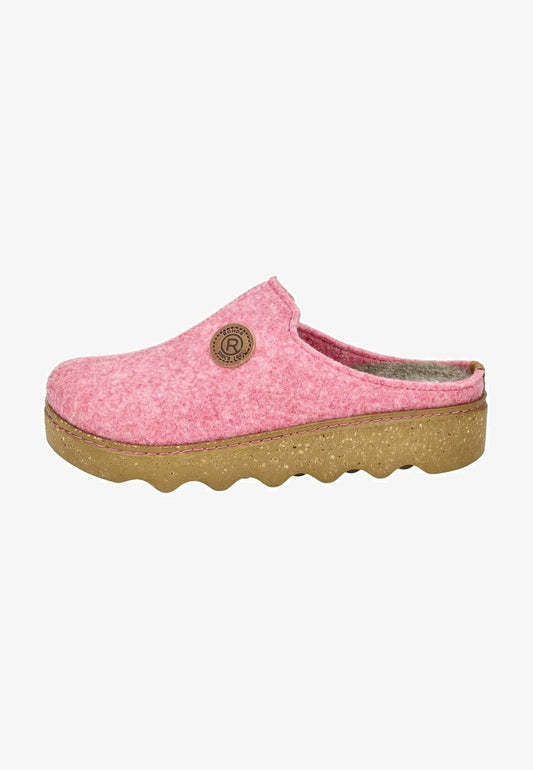 Rohde pink felt mule  slippers
