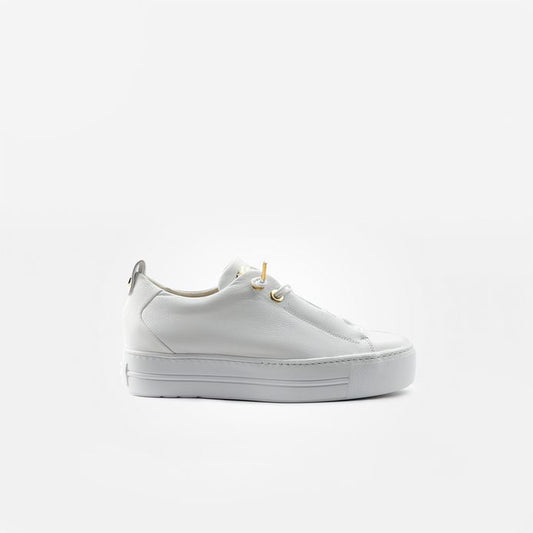 Paul Green white leather platform sneakers