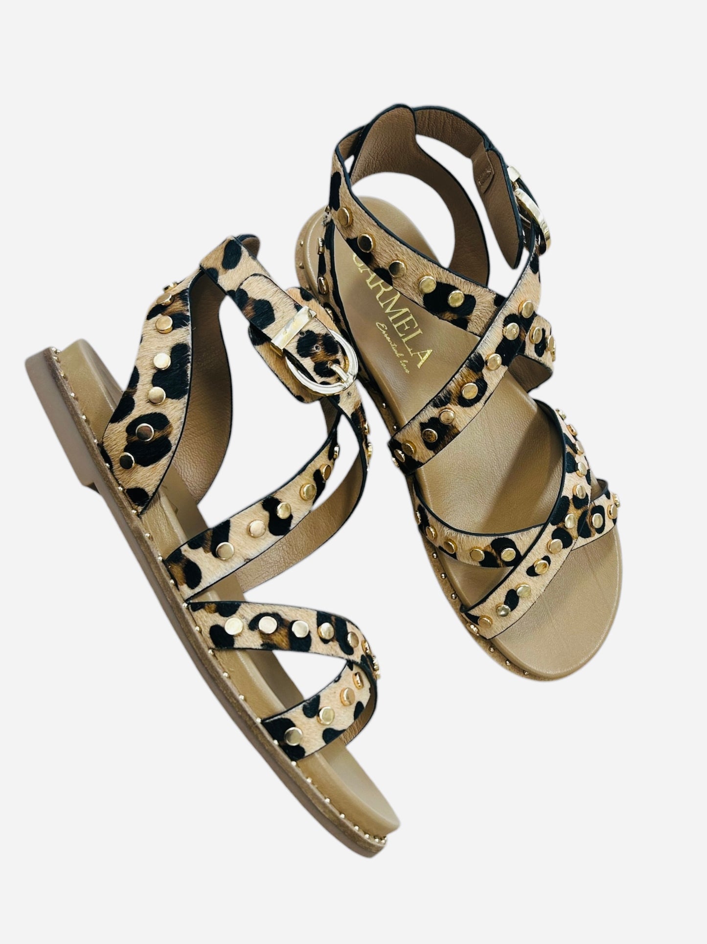Carmela leopard print gladiator sandal