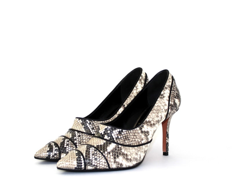 OxItaly snakeskin style leather shoes