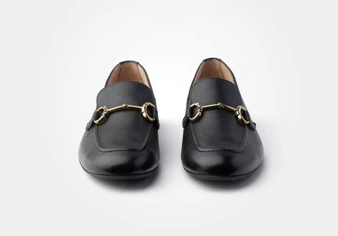 Paul Green black leather loafers