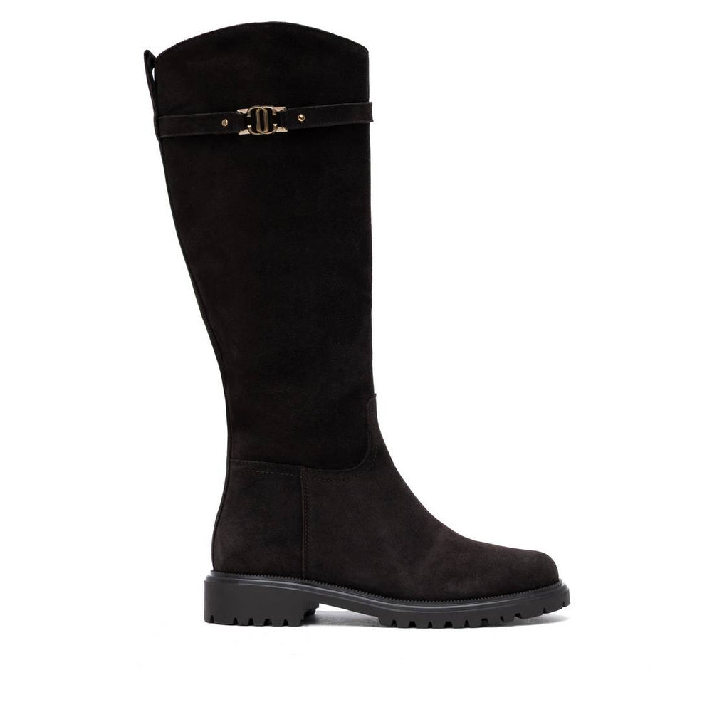 Carmela brown suede knee high boots