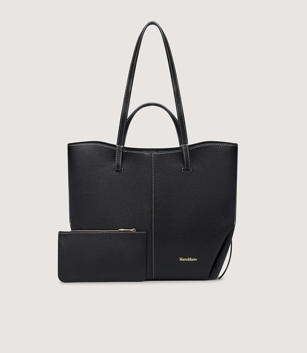 Marco Moreo black leather tote bag