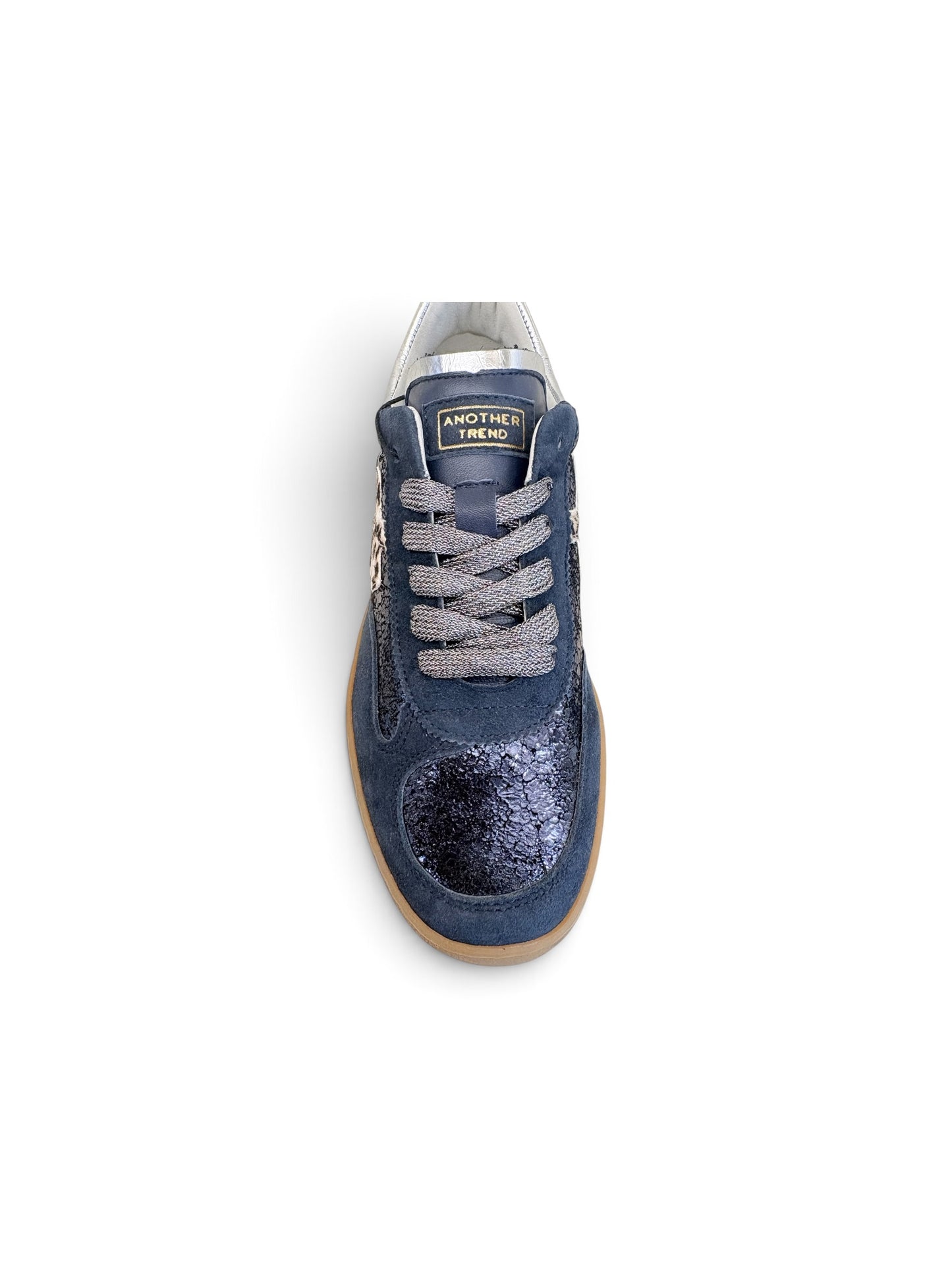 ANOTHER TREND navy metallic sneaker