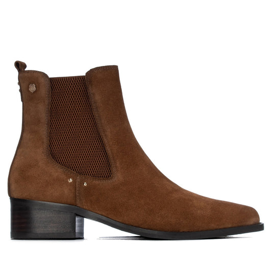 Carmela tan suede ankle boots
