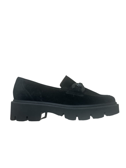 Paul Green black suede loafers