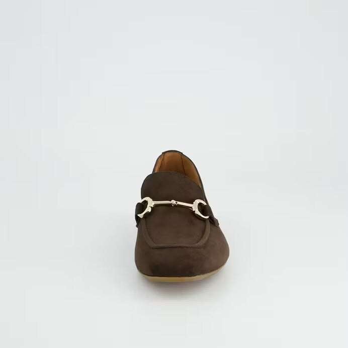 Paul Green Brown suede loafers - Melissakshoes