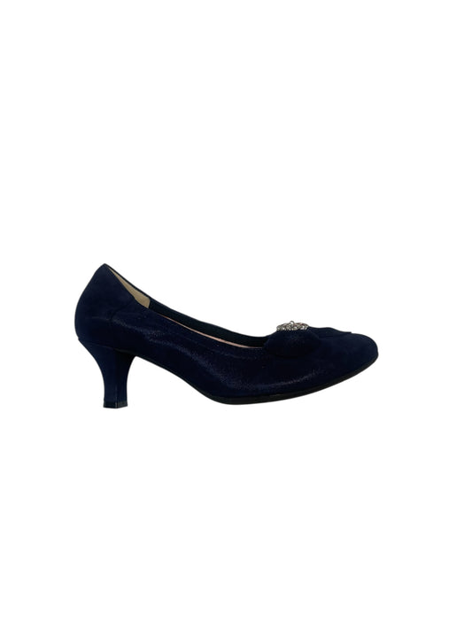 Le babe navy leather shoes