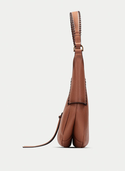 Hispanitas tan leather shoulder bag