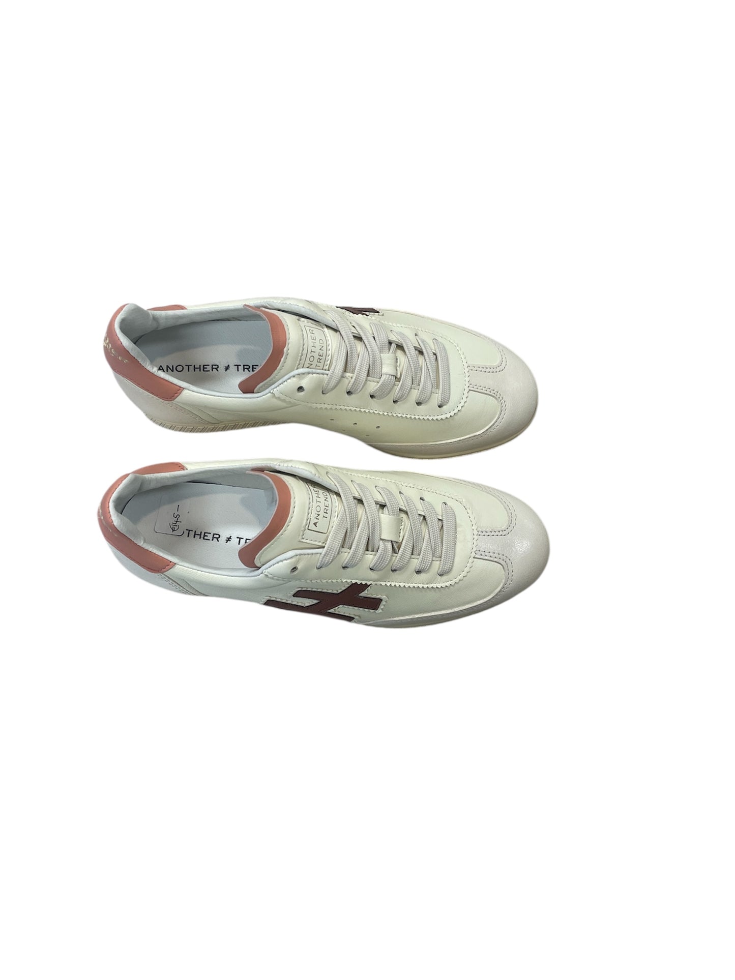 Another Trend cream leather sneakers - Melissakshoes
