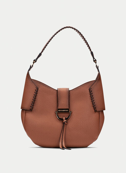 Hispanitas tan leather shoulder bag