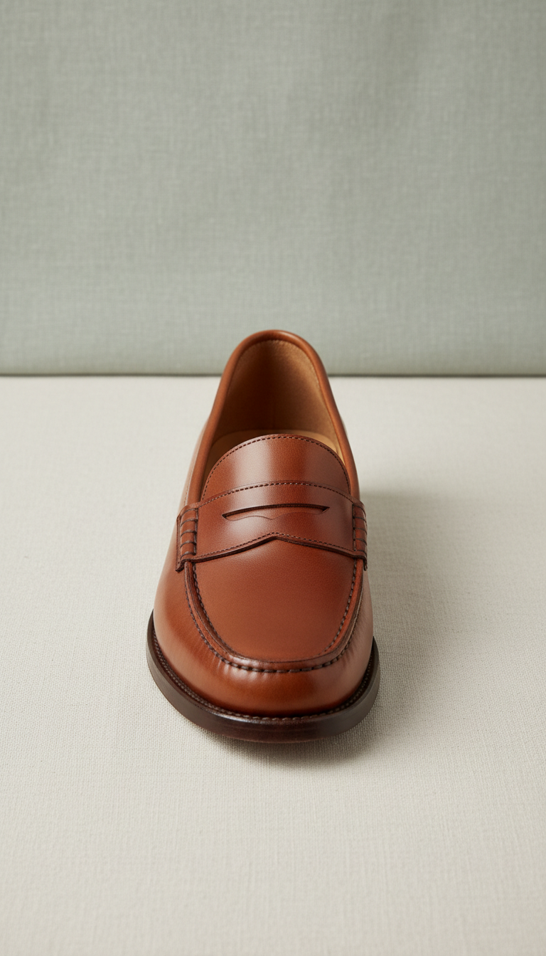 Chestnut Leather Penny Loafer