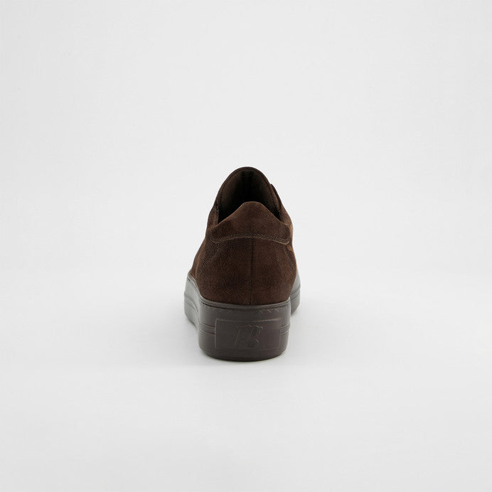 Paul Green brown velour leather slip on sneakers