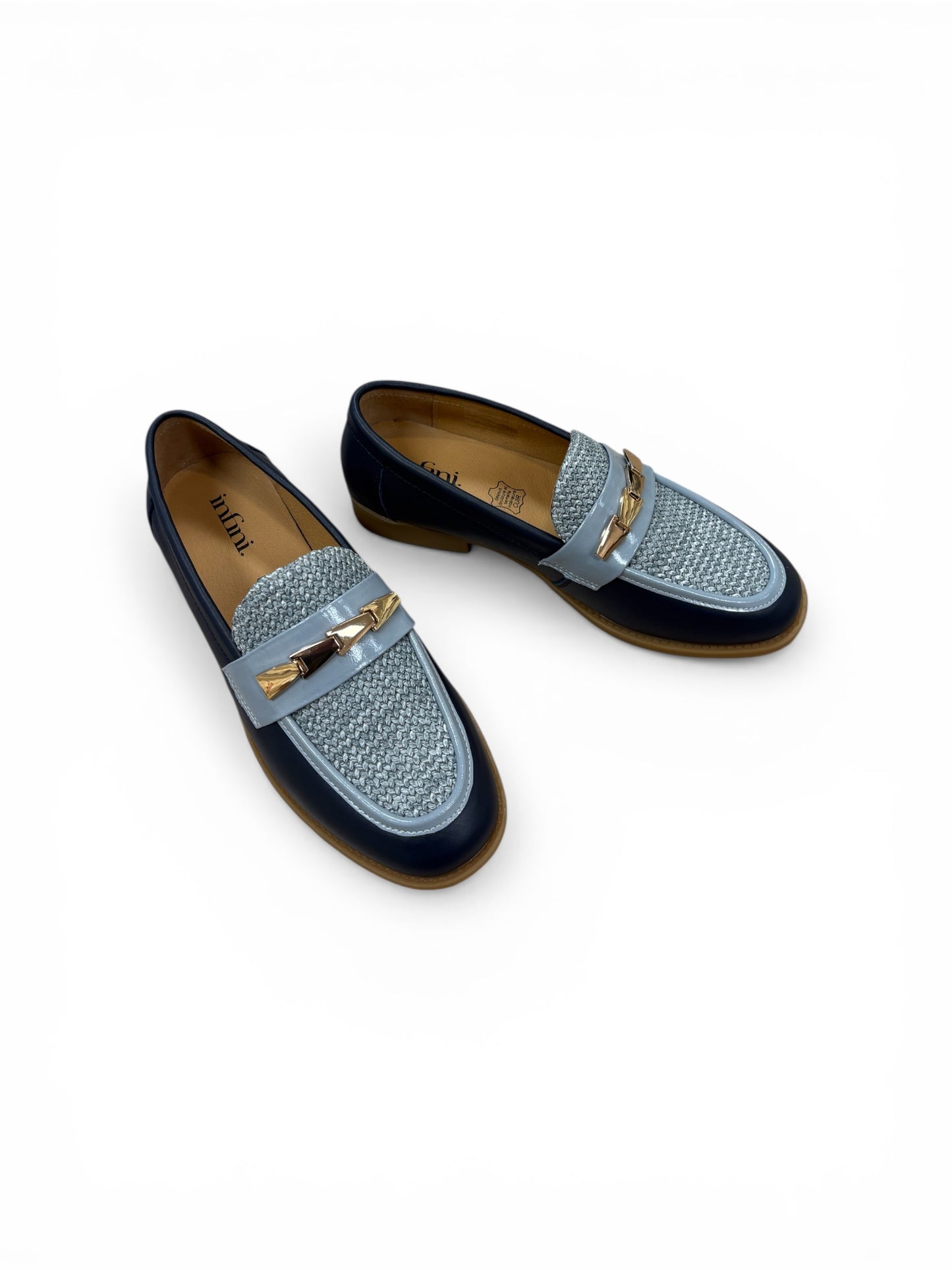 Navy and blue loafers - Melissakshoes