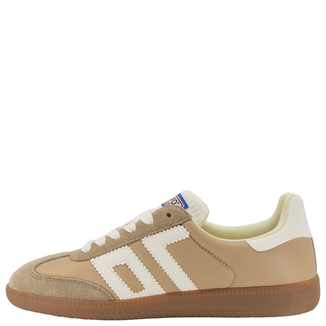 Back 70 beige leather and suede sneakers - Melissakshoes