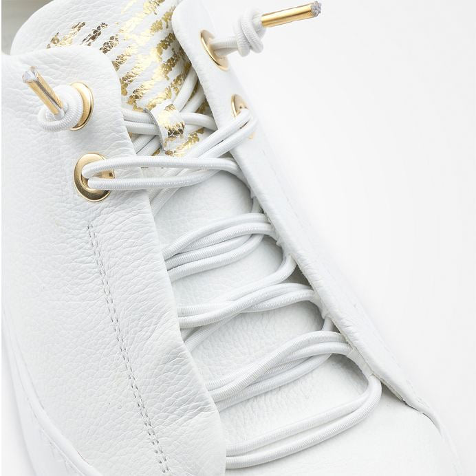 Paul Green white leather platform sneakers