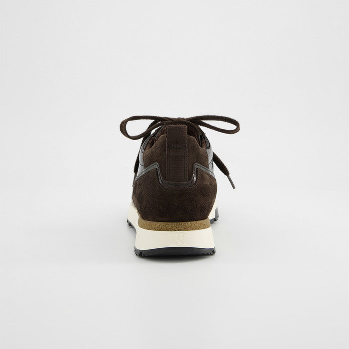 Paul Green brown suede and leather sneakers