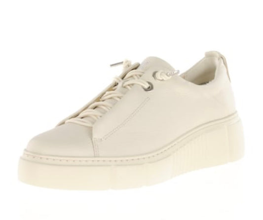 Paul Green ivory leather sneakers