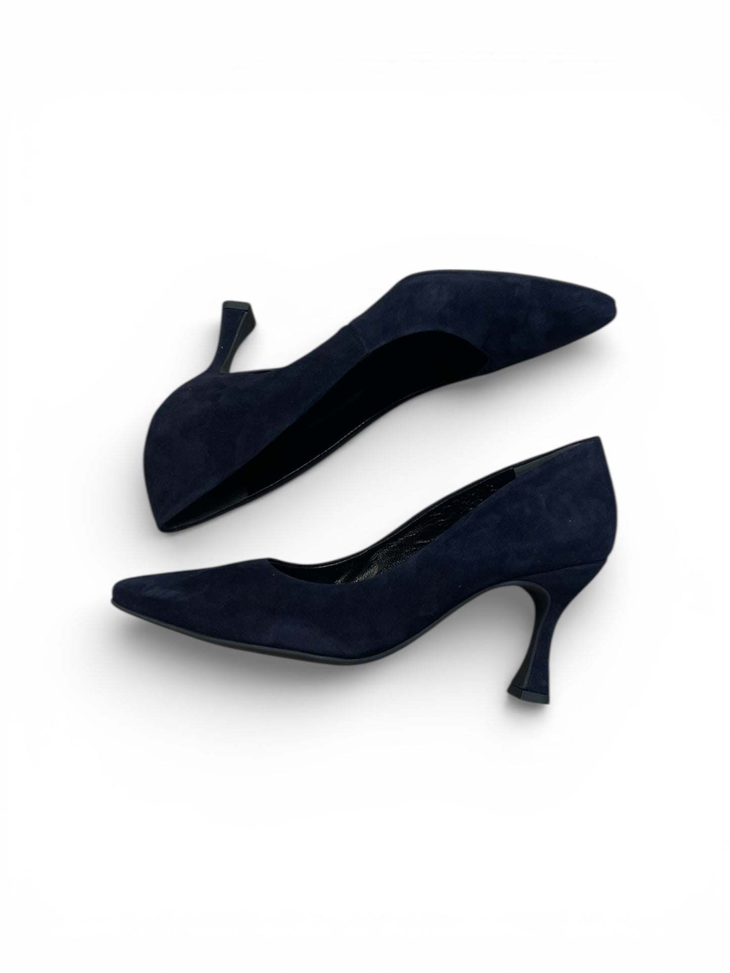 Paul Green navy suede court shoes - Melissakshoes
