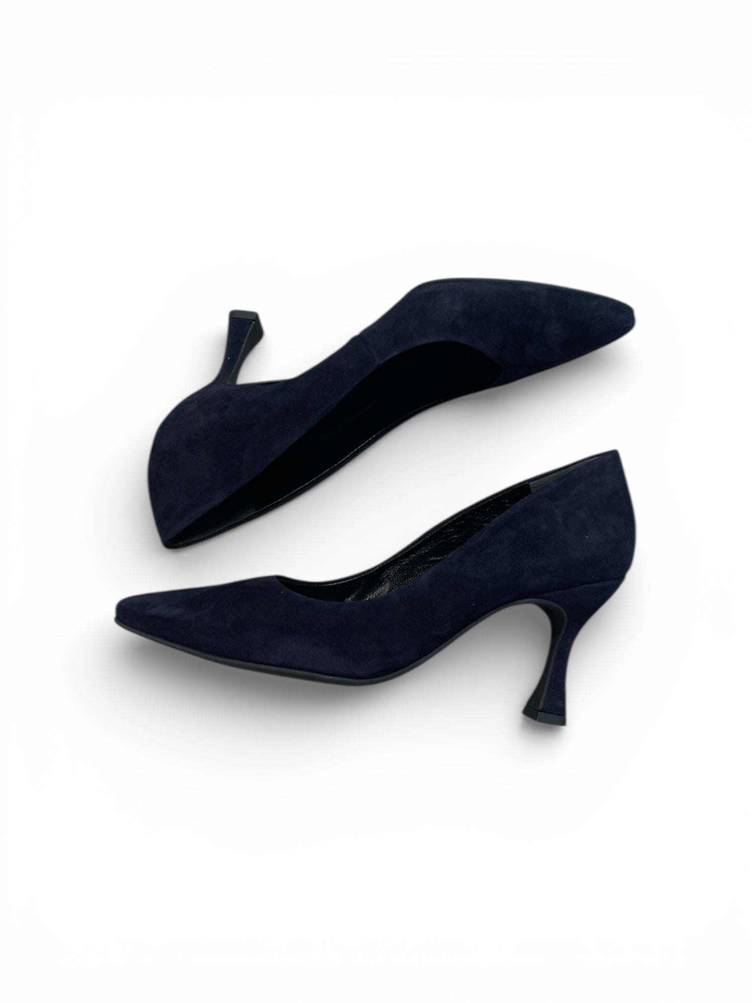 Paul Green navy suede court shoes - Melissakshoes