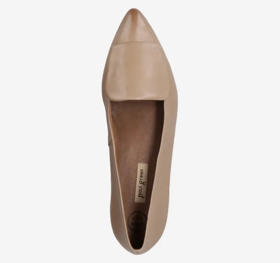 Paul green nude leather ballerinas