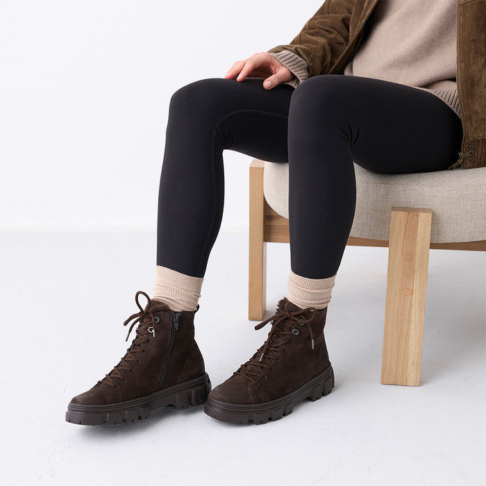 Paul Green dark brown suede ankle boots