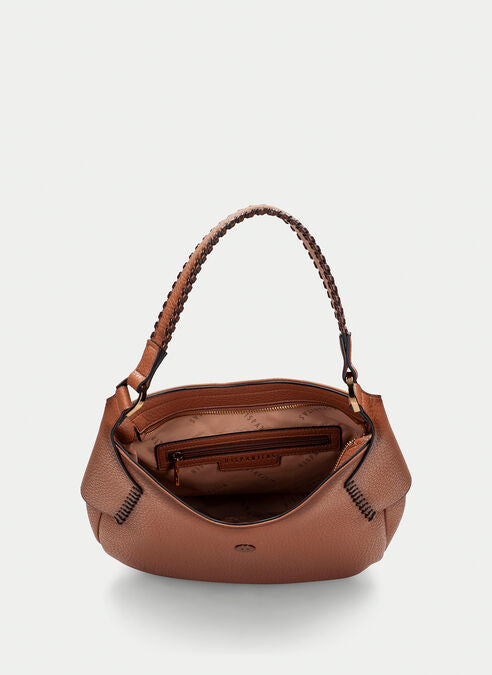 Hispanitas tan leather shoulder bag