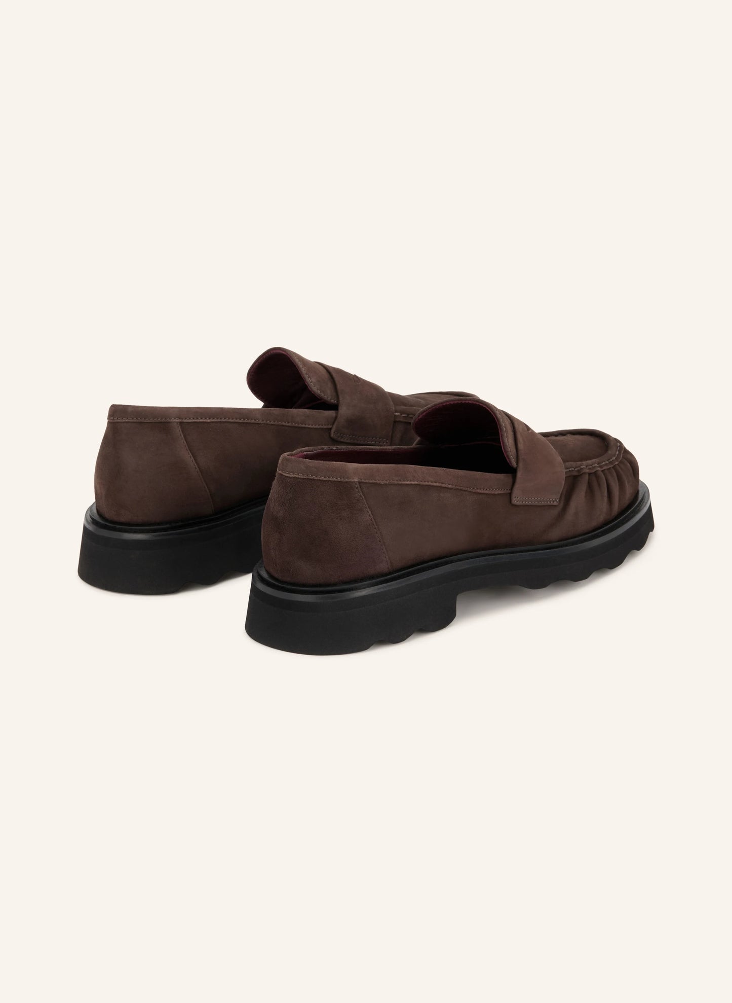 POMME D’OR brown suede loafers