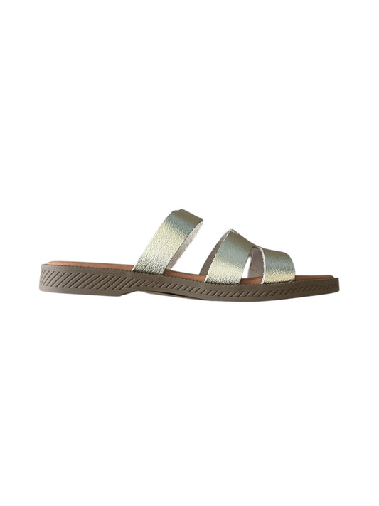 Marila gold leather sandals