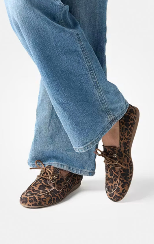 Paul green leopard print moccasins