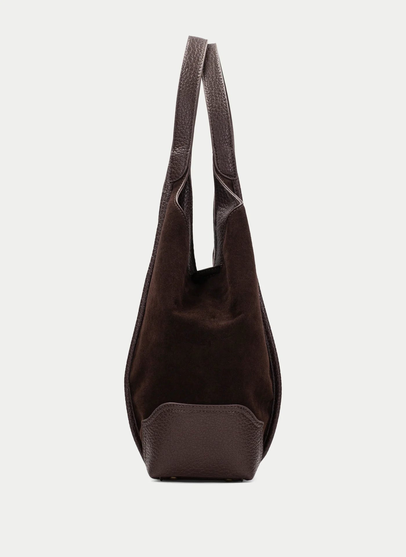 Hispanitas chocolate brown suede Hobo bag