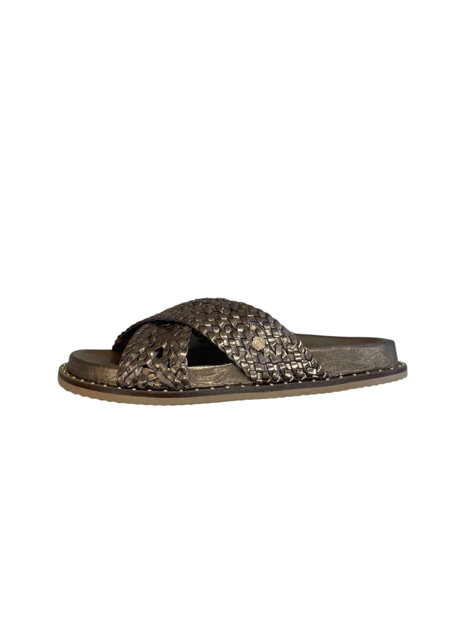 Carmela bronze leather mules - Melissakshoes