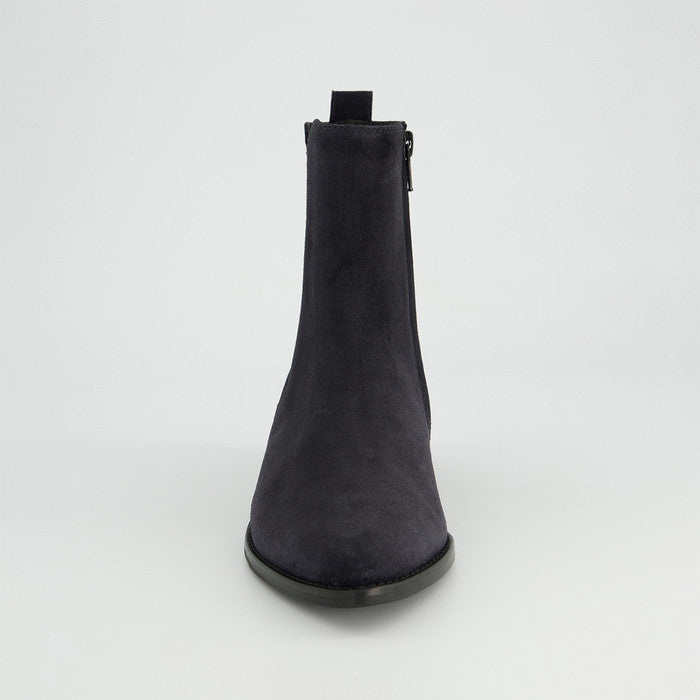 Paul Green navy suede Chelsea ankle boots