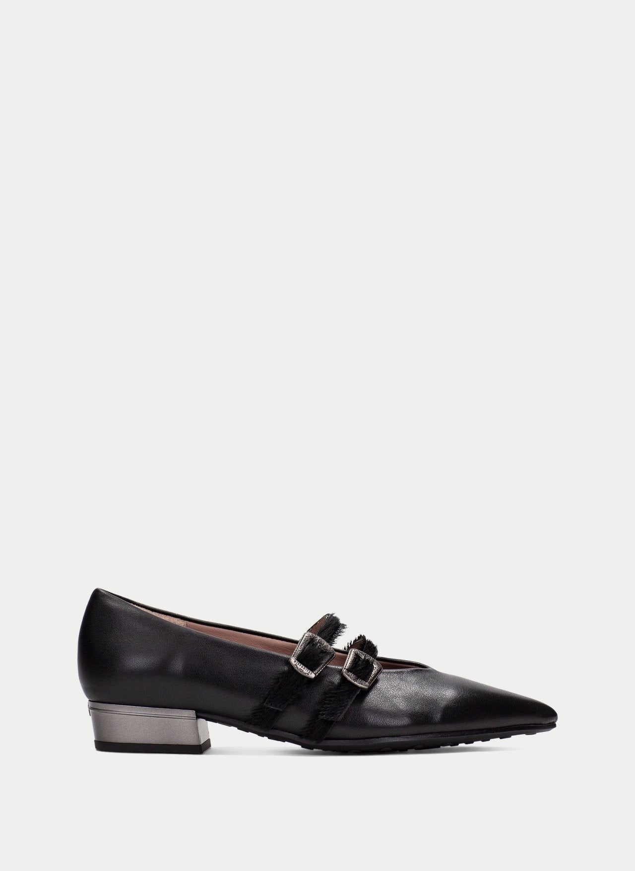 Hispanitas black strappy ballet flat