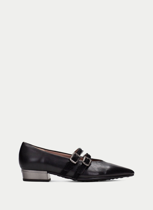 Hispanitas black strappy ballet flat