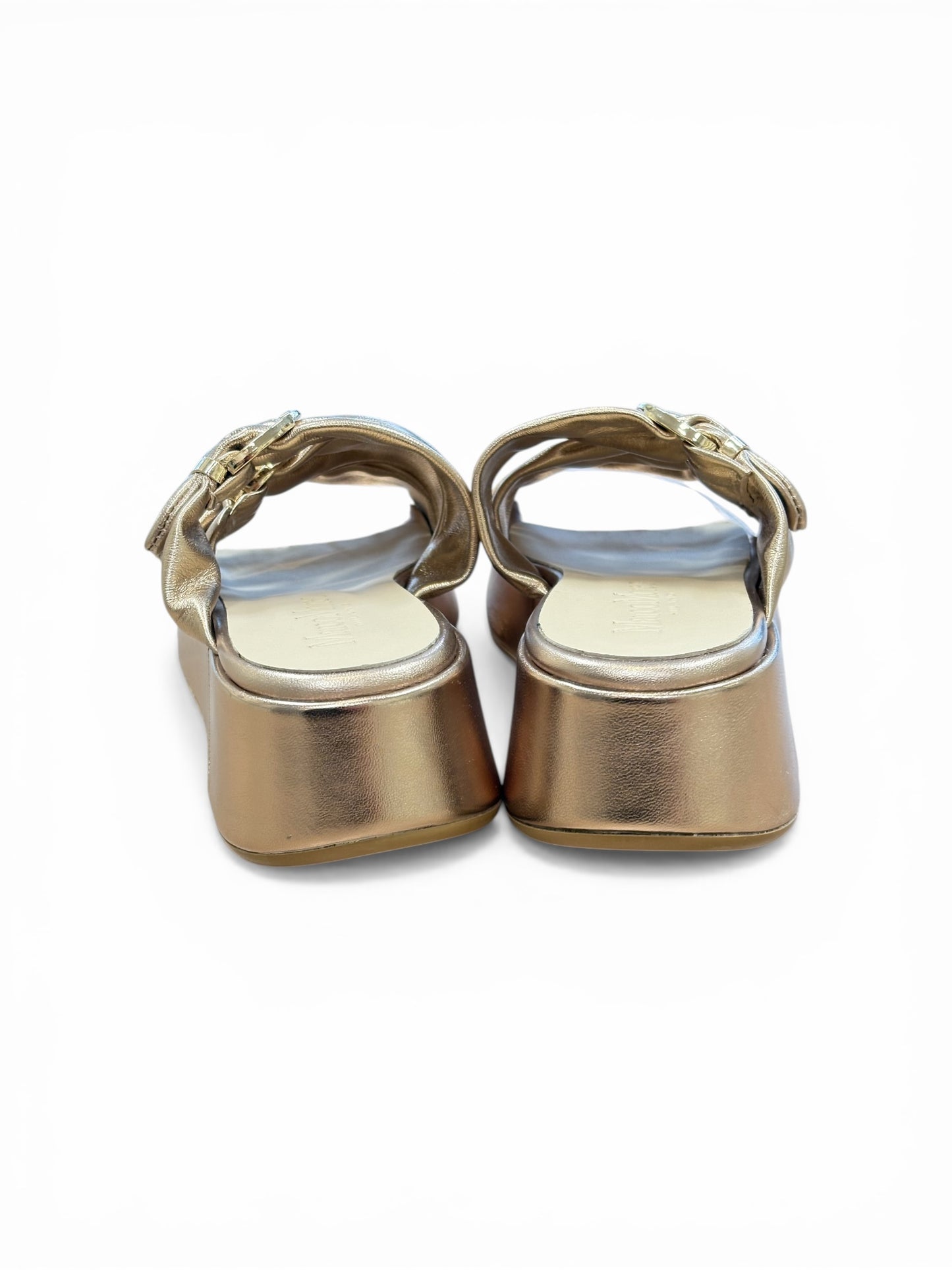 Marco Marco metallic gold leather sandals