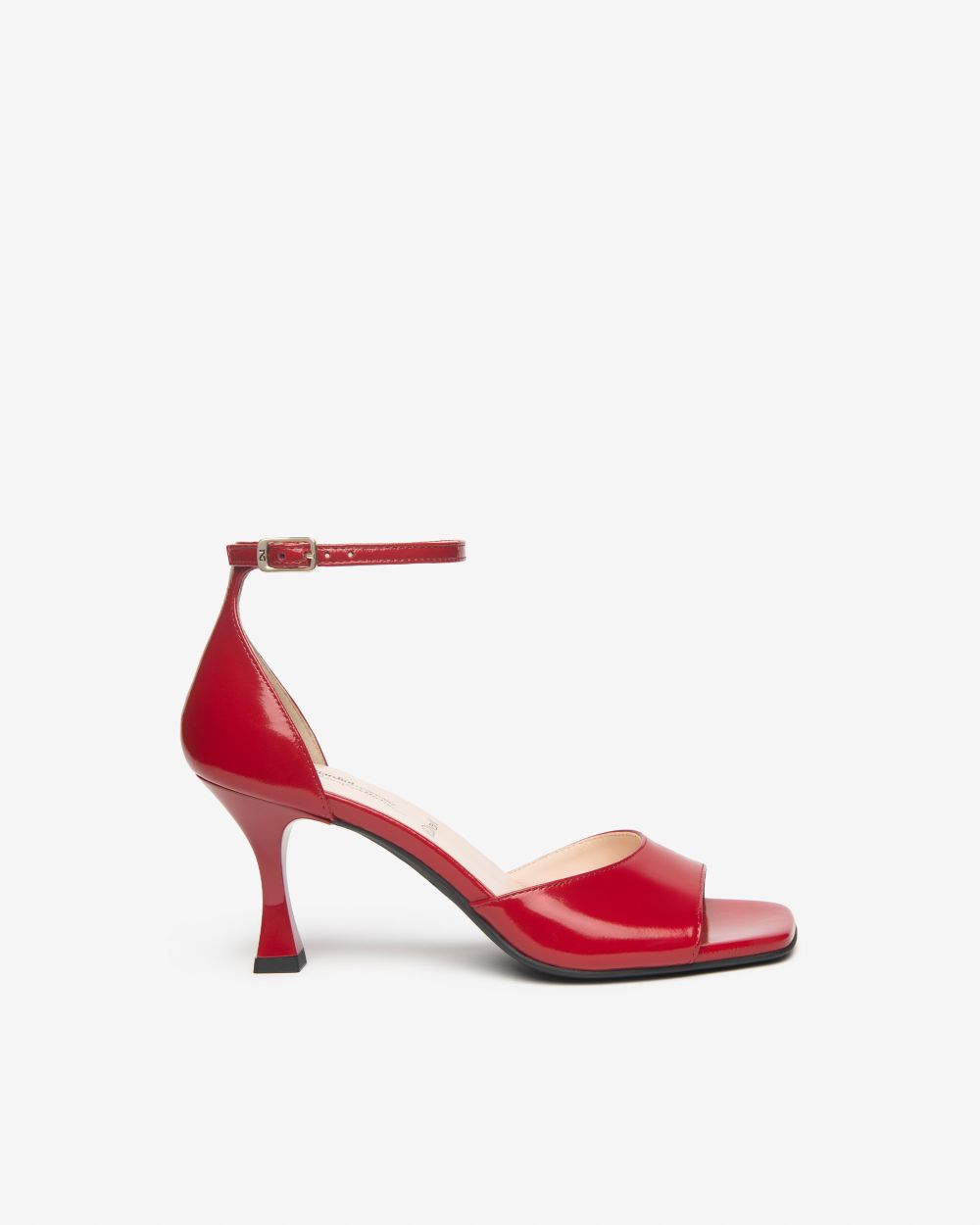 Nerogiardini ruby red patent leather sandals