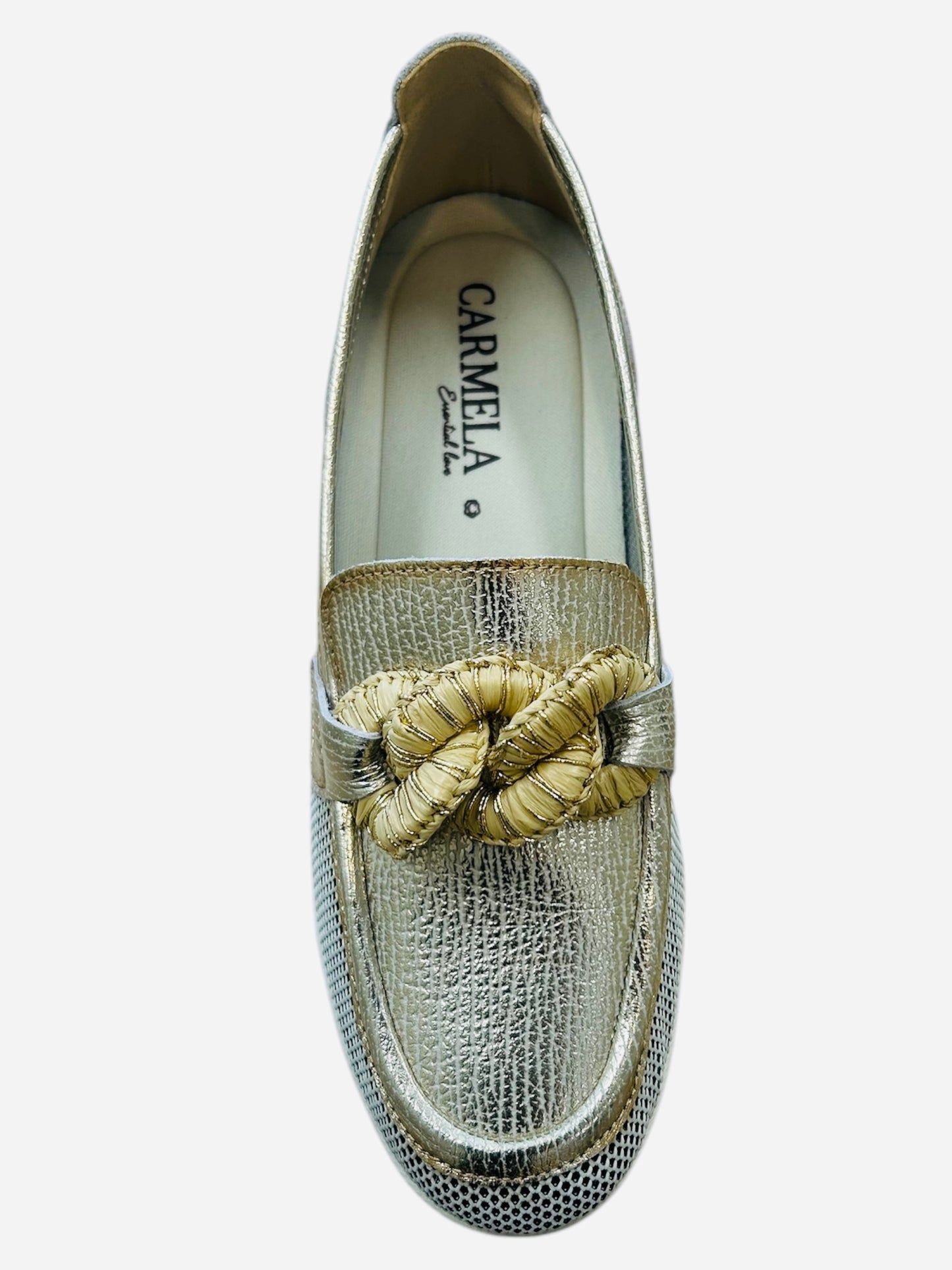 Carmela gold sporty loafer