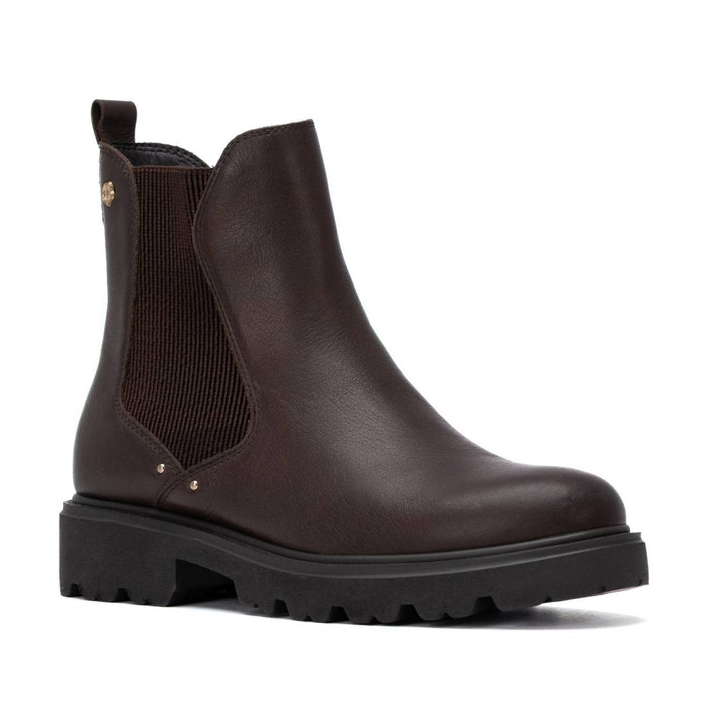 Carmela brown leather ankle boots