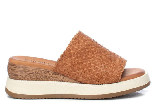 Carmela tan leather sandals