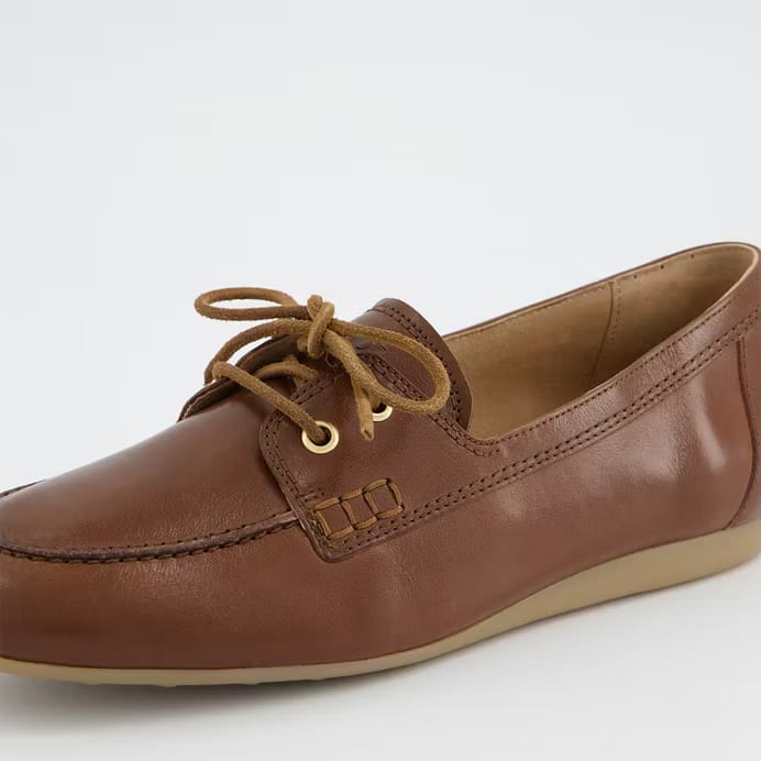 Paul Green brown leather moccasins