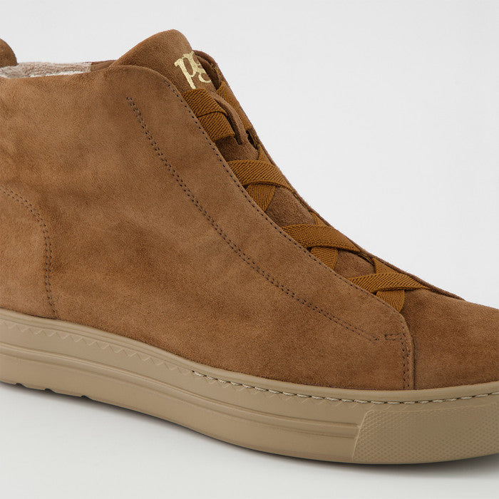 Paul Green tan suede hightop sneakers