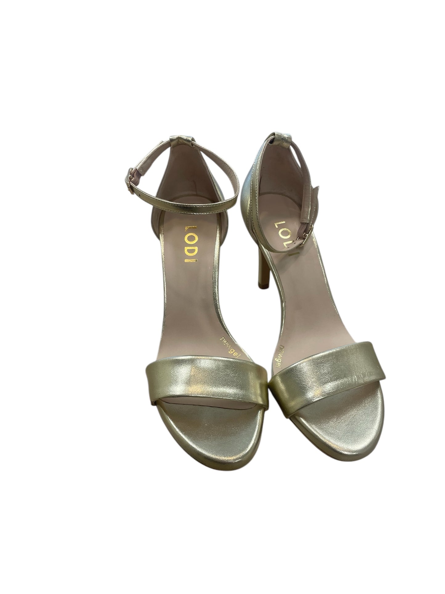 Lodi gold leather sandals