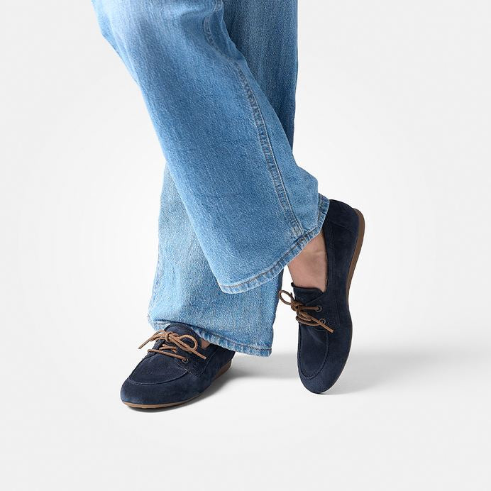 Paul Green navy suede loafers