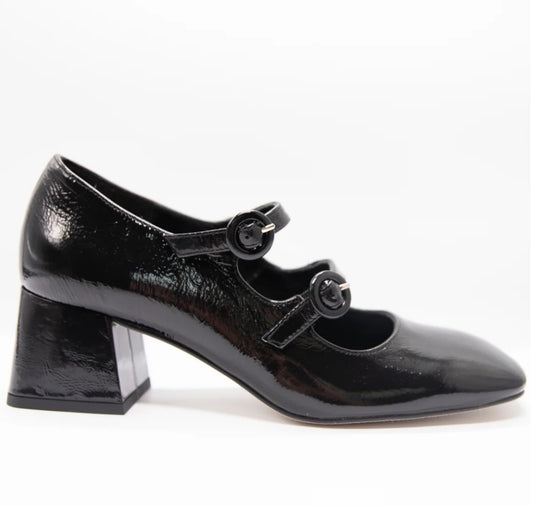 Marian black patent leather shoe