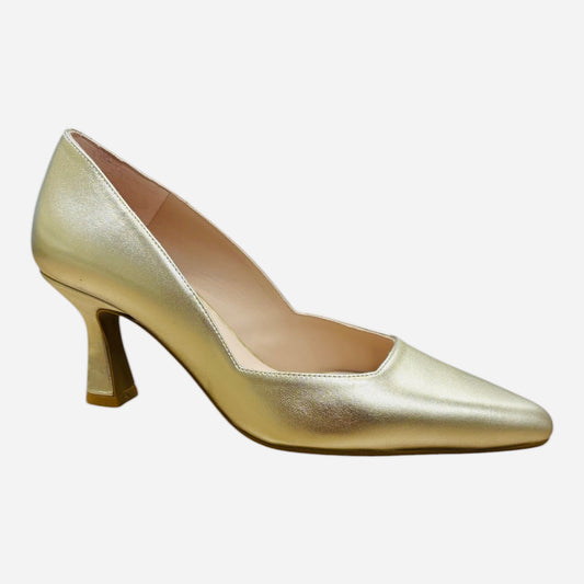 Lodi gold leather shoes
