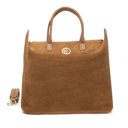 Carmela tan tote bag