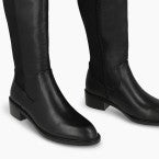 Lodi black knee high boots