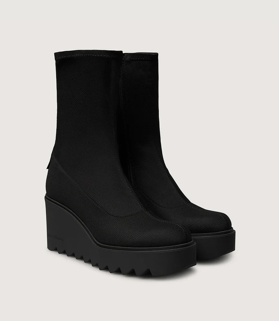 Marco Moreo black stretch ankle boot